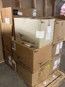 PALLET #1 - LOADS OF MEDICAL SUPPLIES PLEASE SEE PICTURES FOR A GLIMPSE AT WHAT IS IN THE BOXES...