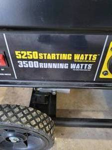 lot 2 image: Brute 3,500 Running 5,250 Starting Watt Portable Generator Powered by a Briggs and Stratton Engine