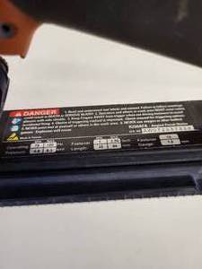 lot 8 image: Ridgid 15 G Angled Finish Nailer Model #R250AFA