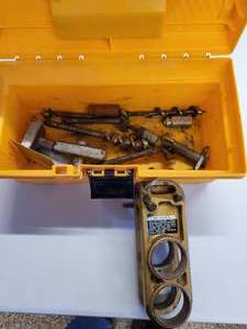 lot 15 image: Kwikset Door Handle Jig Set with Rubbermaid Carry Case