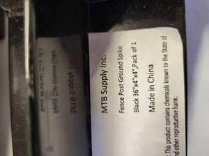 lot 23 image: MTB Supply Fence Post Ground Spikes