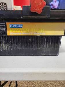 lot 27 image: Plasplugs Mater Tiler Diamond Wheel 7 Wet Saw