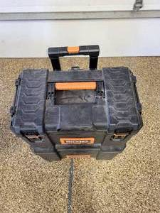 lot 54 image: Ridgid Rolling Toolbox with second level storage