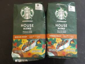 Starbucks 2- 12 oz House Blend Whol...