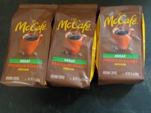 3 - 12 oz McCafe Decaf Premium Roas...