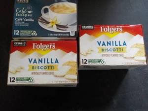 3 - 12 oz Kcups Caf Vanilla and V...