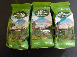 3 - 10 oz Green Mountain Sumatra Re...