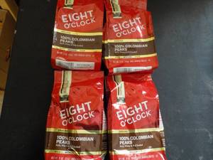4 - 11 oz Eight Oclock 100% Columbi...