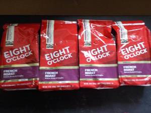 4 - 12 oz Eight Oclock French Roast...