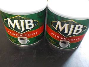 2 - 26 oz Can MJB Premium Coffee...