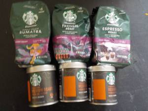 3 - 12 oz Starbucks 3 Flavors Coffe...