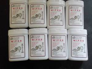 8 - 30 Count Silver Cleaning Wipes...