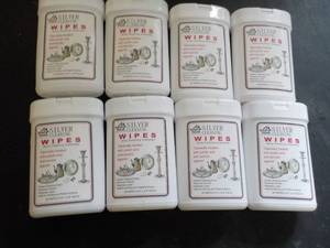 8 - 30 Count Silver Cleaning Wipes...