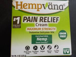 4 oz Hempvana Pain Relief Cream pa...