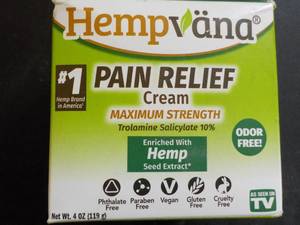 4 oz Hempvana Pain Relief Cream pa...