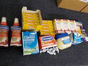 Halls, Petroleum Jelly, Vapo Rub, I...