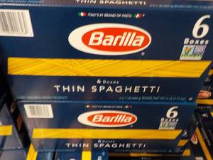 2 Boxes 6 Boxes each Barilla Thin S...