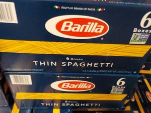 2 Boxes 6 Boxes each Barilla Thin S...