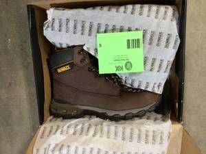 Mens Halogen 6 Work Boots - Steel Toe - Brown Crazy Horse Size 10(M) by DEWALT  Customer Returns See Pictures