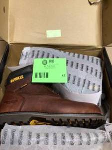 Mens Axle Waterproof 6 in. Work Boots - Soft Toe - Walnut Pitstop Size 11(M) by DEWALT Customer Returns See Pictures