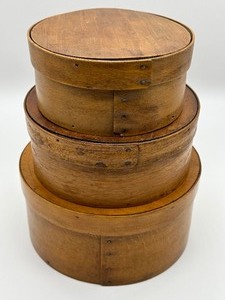 lot 32 image: Three Vintage Shaker Boxes