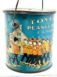 lot 69 image: Vintage Toyland Peanut Butter Tin