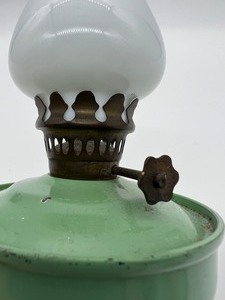lot 92 image: CWB British Made Small Antique Victorian Kerosene Lamp
