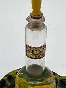 lot 112 image: Vintage Narcisse Rouget Perfume Bottle with Stand