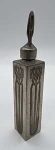 lot 114 image: Vintage Charles Rennie Mackintosh Pewter Perfume Bottle