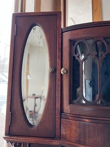 lot 5 image: Antique Victorian Wood Sheet Music Cabinet