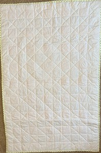 lot 172 image: Vintage Retro Handmade Baby Quilt