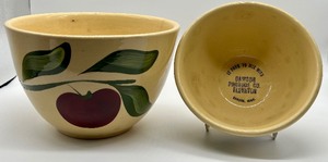 lot 127 image: Two Vintage Watt Ware Advertising Bowls