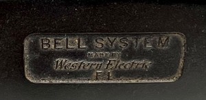 lot 25 image: Vintage Bell System by Western Electric Black Rotary Phone