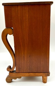 lot 221 image: Vintage Toy Childs Doll Wood Dresser