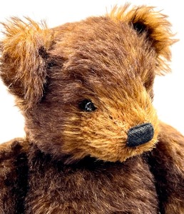 lot 235 image: OOAK Artisan Mohair Jointed Teddy Bear Signed