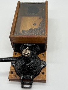 lot 166A image: Vintage Wall Mounted Coffee Grinder