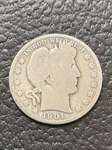 1901 Barber Half Dollar