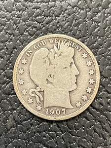 1907-D Barber Half Dollar