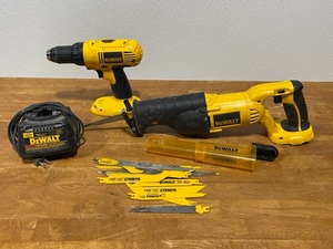 lot 1 image: DeWalt Drill and Reciprocating Saw