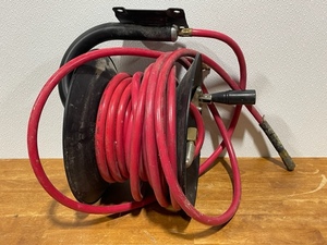 lot 6 image: Air Compressor Hose and Reel