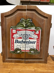 lot 102 image: Budweiser Dart Board Cabinet