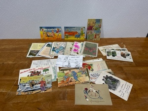 63 Vintage Postcards (non-scenic) from 1907s - 1950s