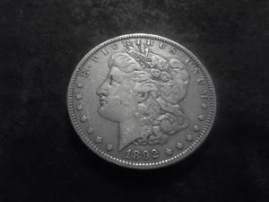 1892 Morgan Silver Dollar