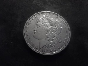 1892 O Morgan Silver Dollar