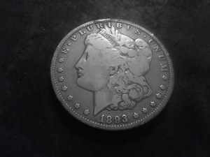 1893 O Morgan Silver Dollar