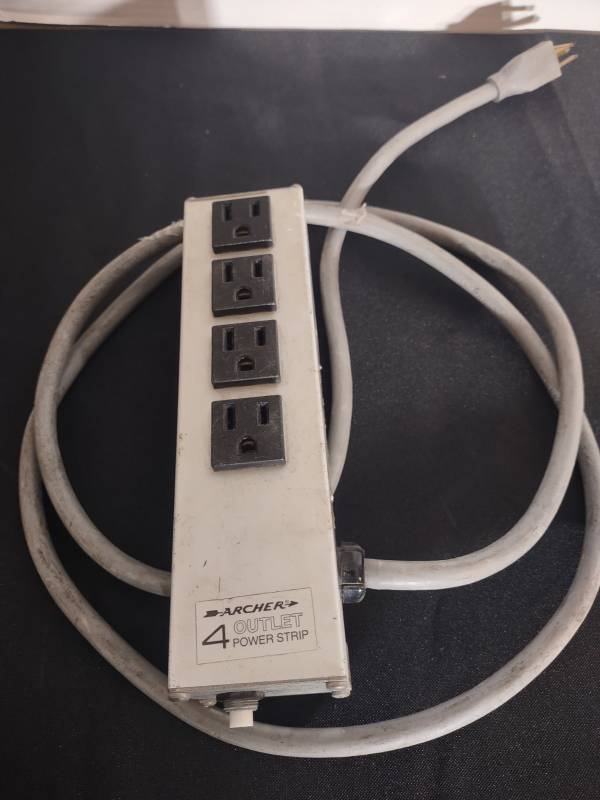Archer 4 Outlet Power Strip and Radio Shack 6 Outlet Power Strip