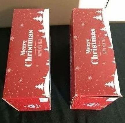 Brand New - Open Box Item Light Up Candles - Merry Christmas  Happy New Year (Lot of 2 Boxes)
