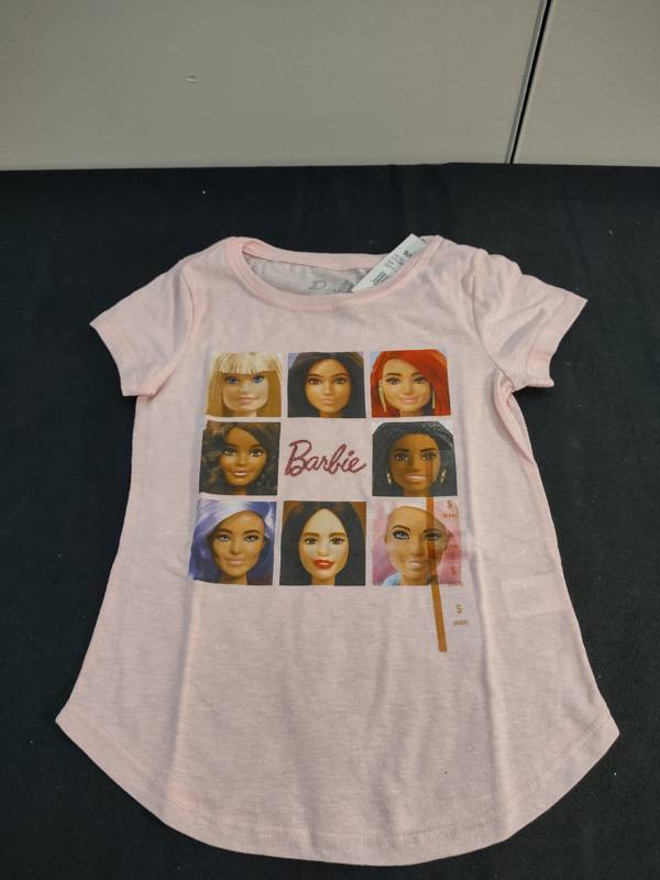Brand New Hybrid California Barbie Short Sleeve Graphic T-Shirt Size S (6-6X) Lot of 2