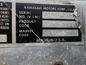 lot 80 image: Vintage Kawasaki Snow Mobile