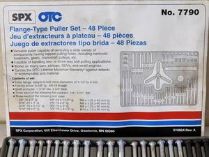 lot 59 image: 48 Pc Mechanics Pulley Puller Tool Kit